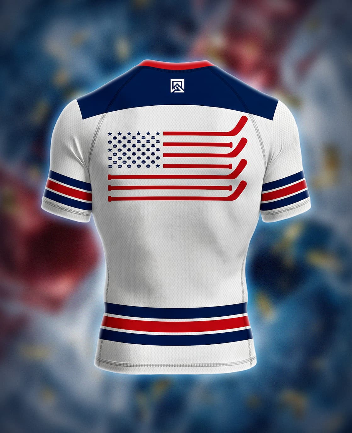 an image of a jersey with a flag on it