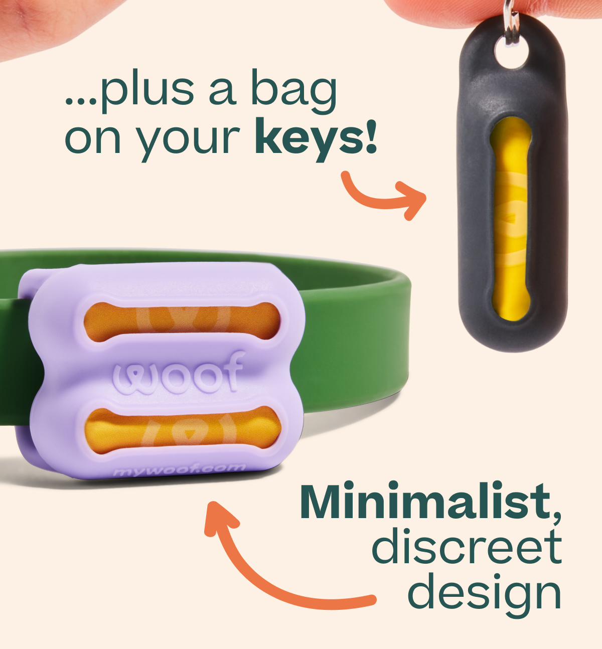 ...plus a bag on your keys! Minimalist. discreet design
