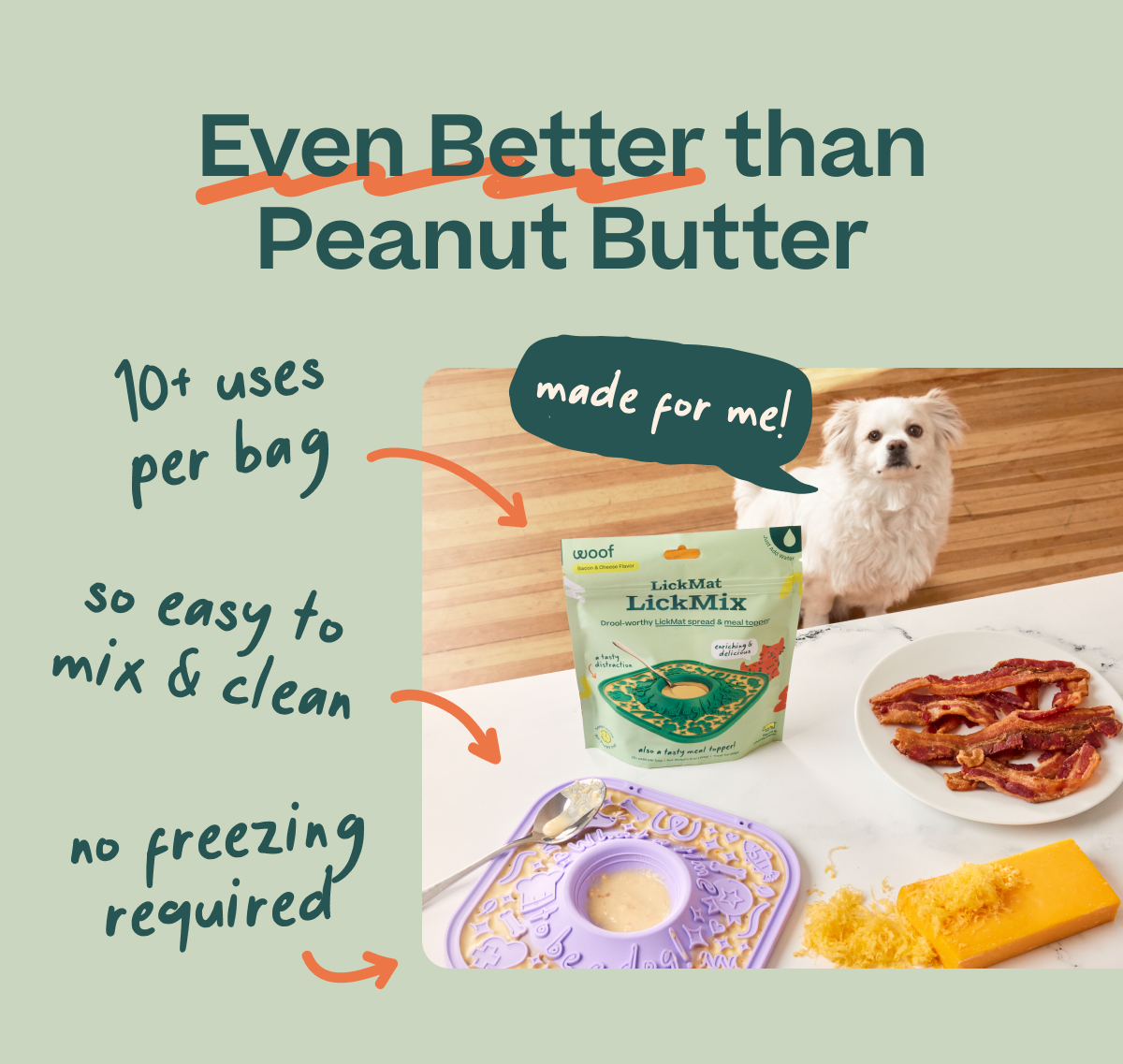 Even Better than Peanut Butter: 10+ uses per bag, so easy to mix & clean, по freezing required  "made for me!"