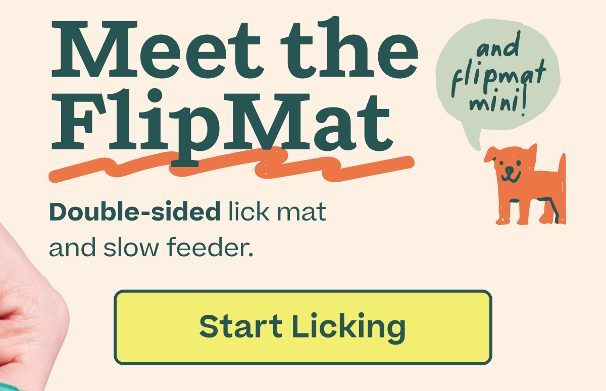 Meet the FlipMat: double-sided lick mat and slow feeder | Start Licking