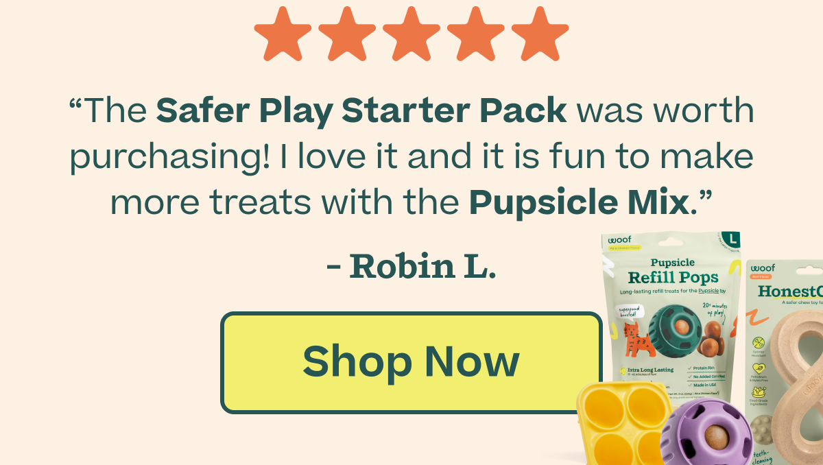 "The Safer Play Starter Pack was worth purchasing! I love it and it is fun to make more treats with the Pupsicle Mix."