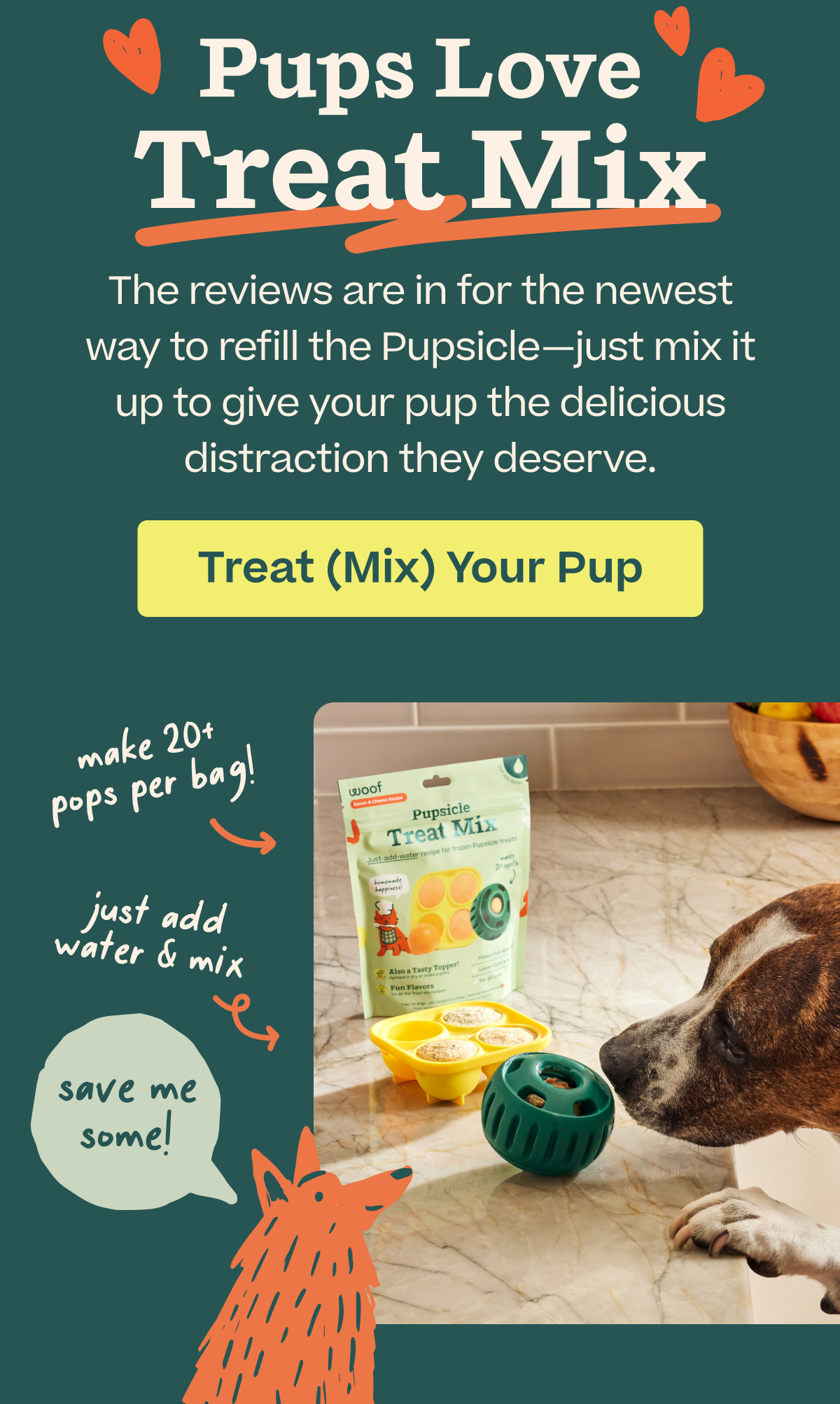 Pups love treat mix | Treat Your Pup