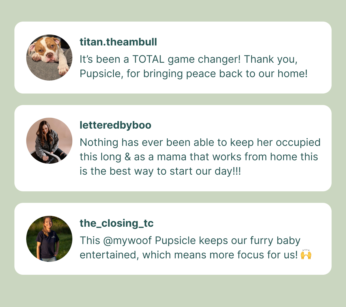 Woof Customer Testimonials