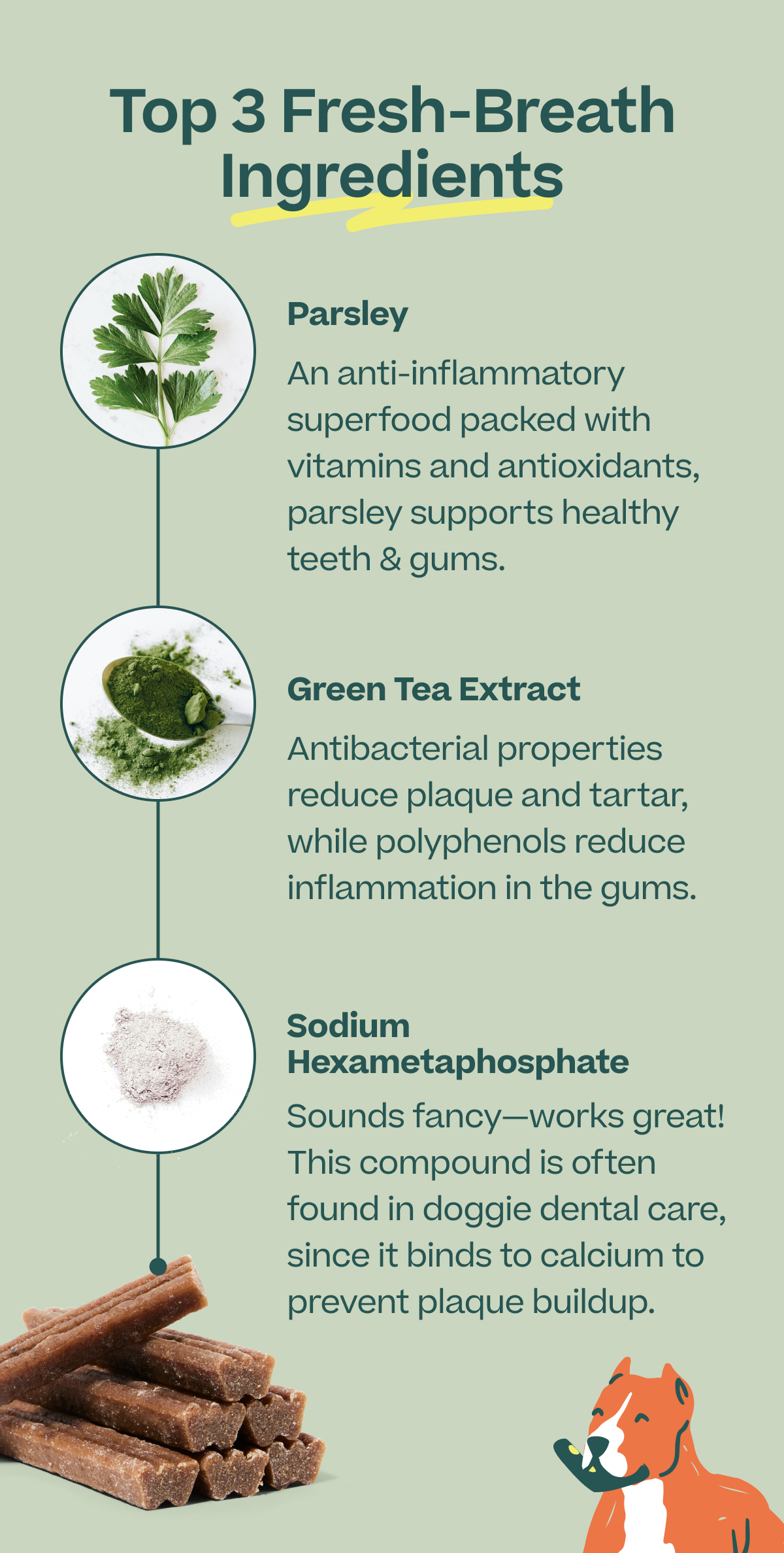 Woof | Top 4 Fresh-Breath Ingredients