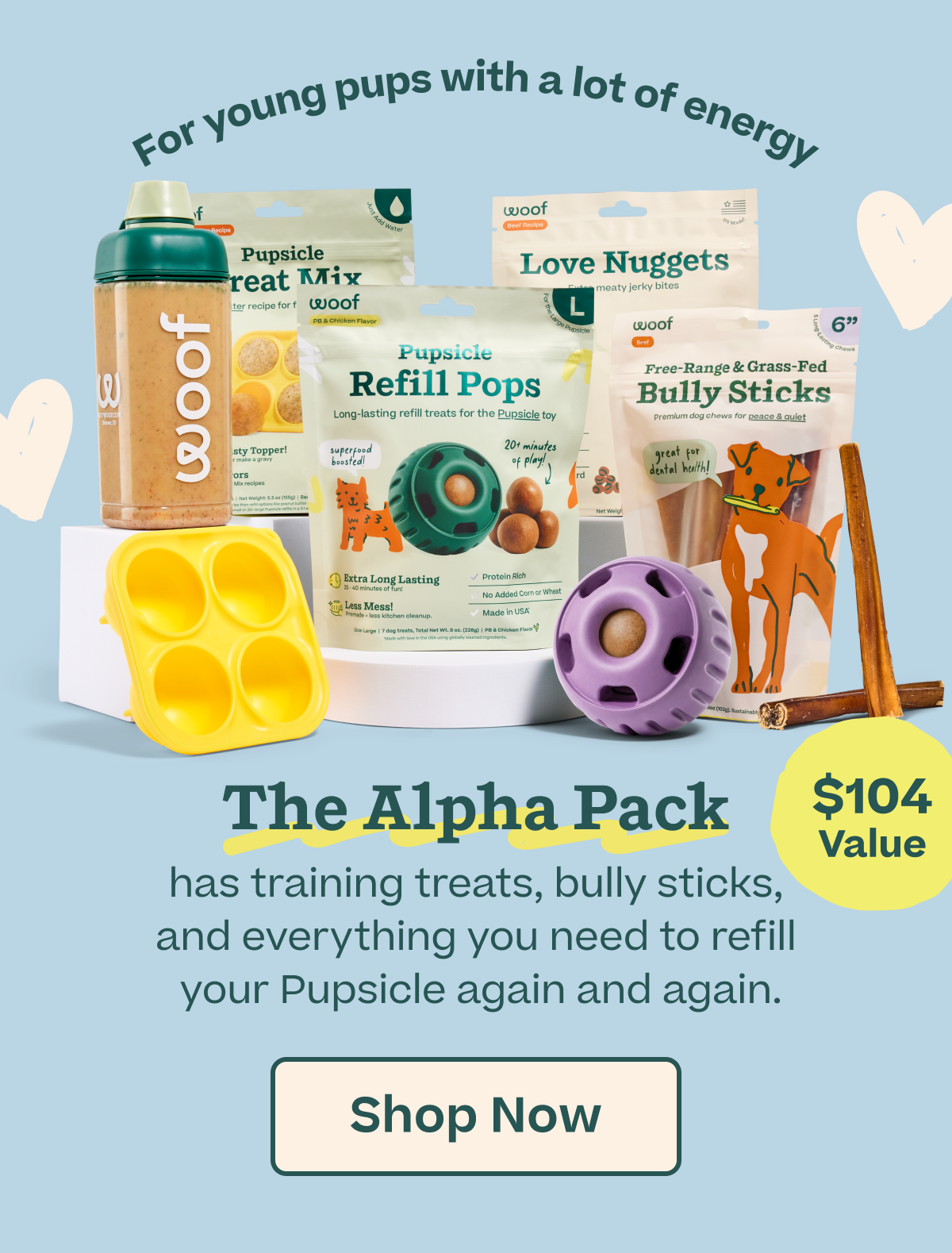 For young pups with a lot of energy | Shop the Alpha Pack Bundle 