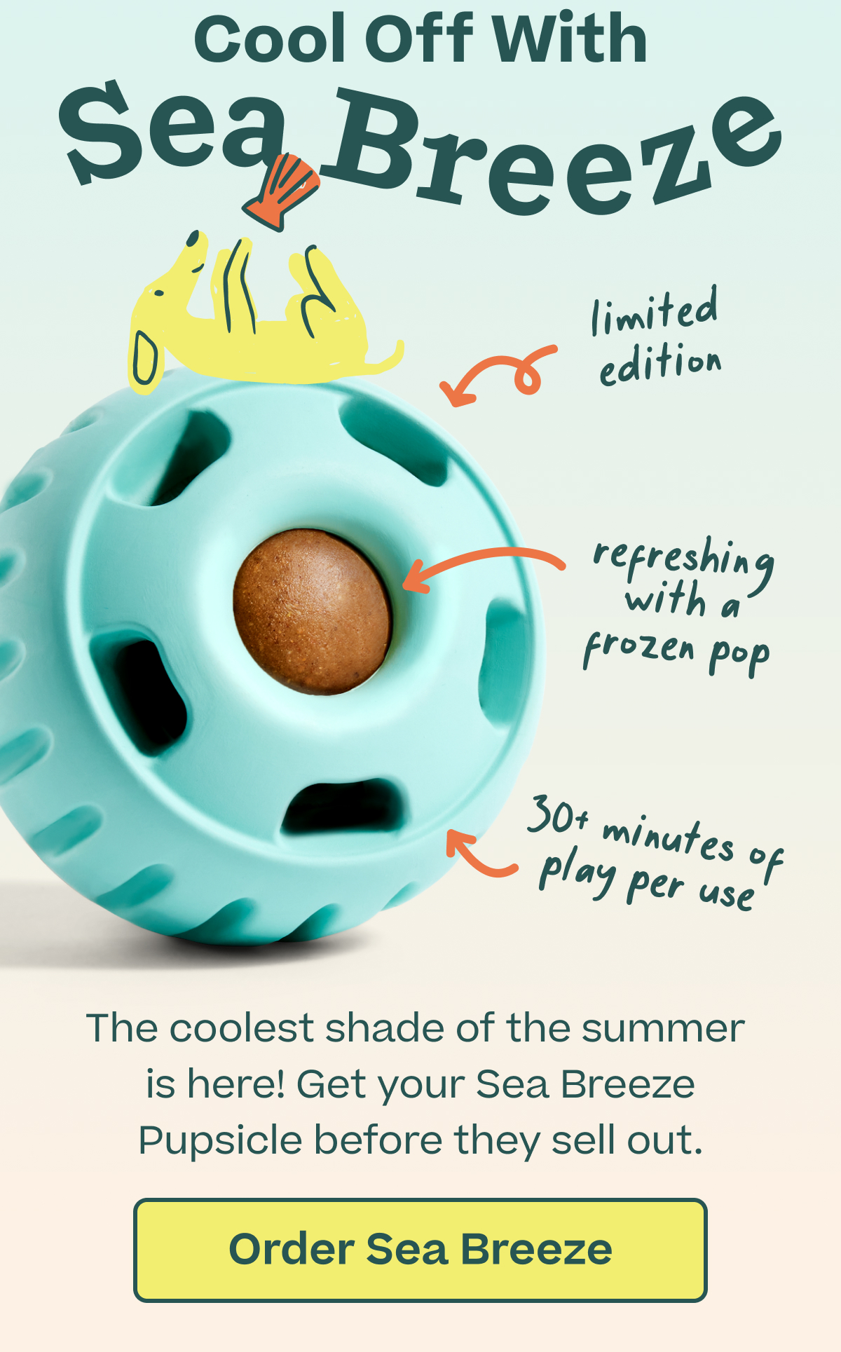 Woof | New Sea Breeze Pupsicle - Order Sea Breeze