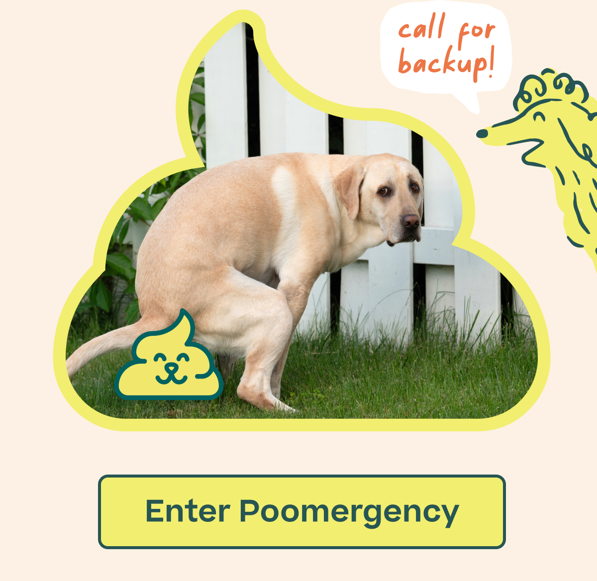call for backup! Enter Poomergency
