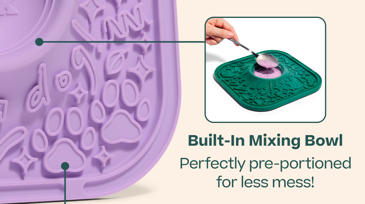 Built-In Mixing Bowl Perfectly pre-portioned for less mess!