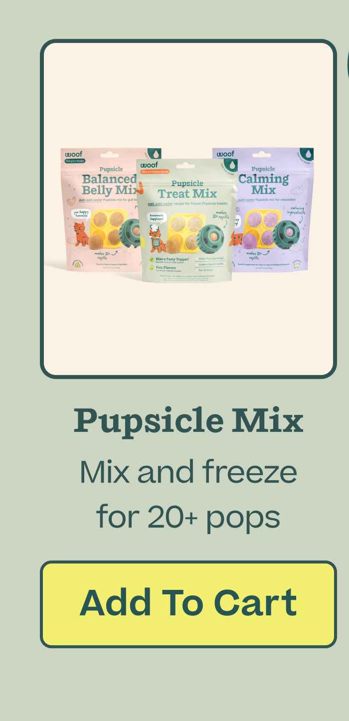 Pupsicle Mix: Mix and freeze for 20+ pops