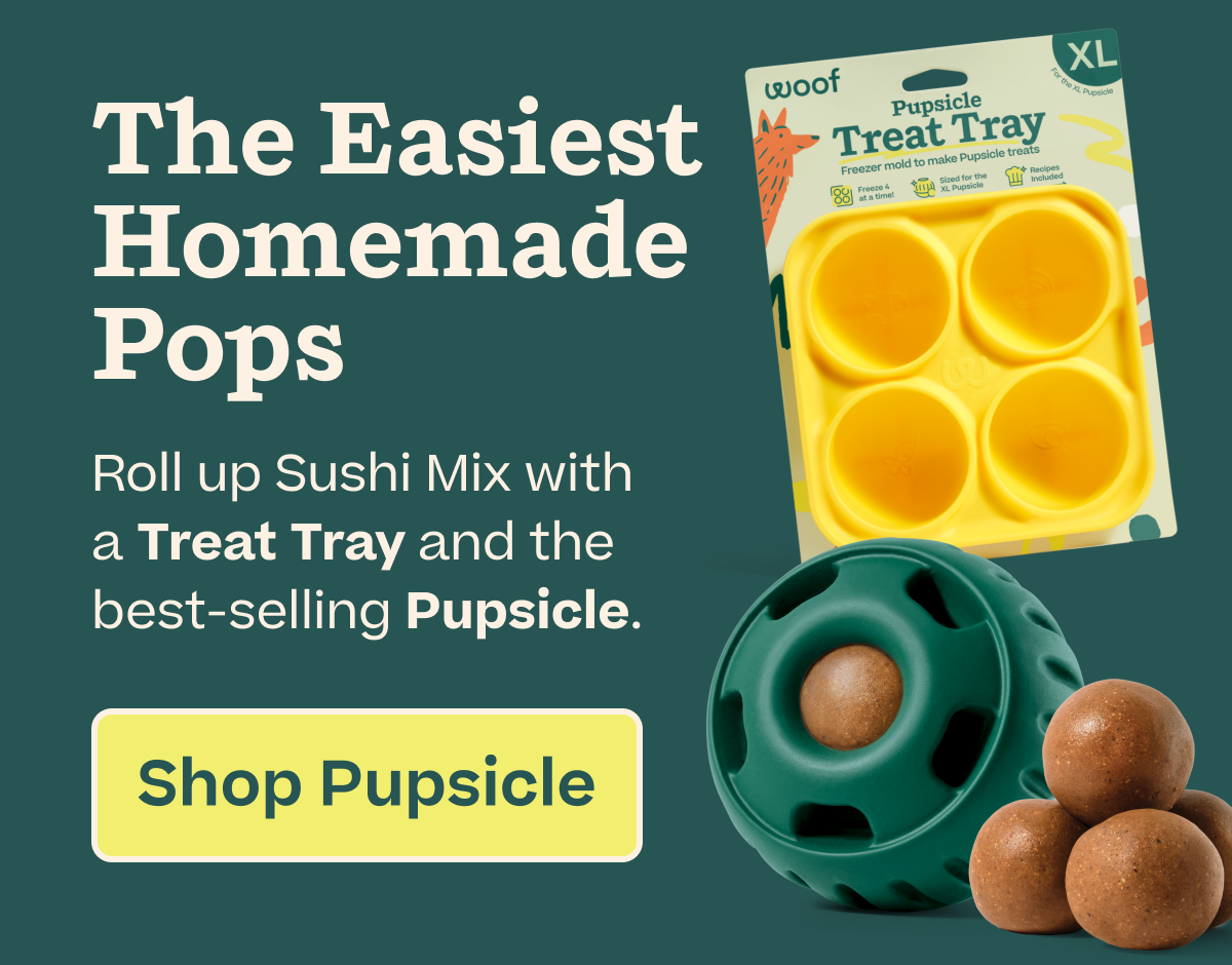 The Easiest Homemade Pops | Roll up Sushi Mix with a Treat Tray and the best-selling Pupsicle | Shop Bundles