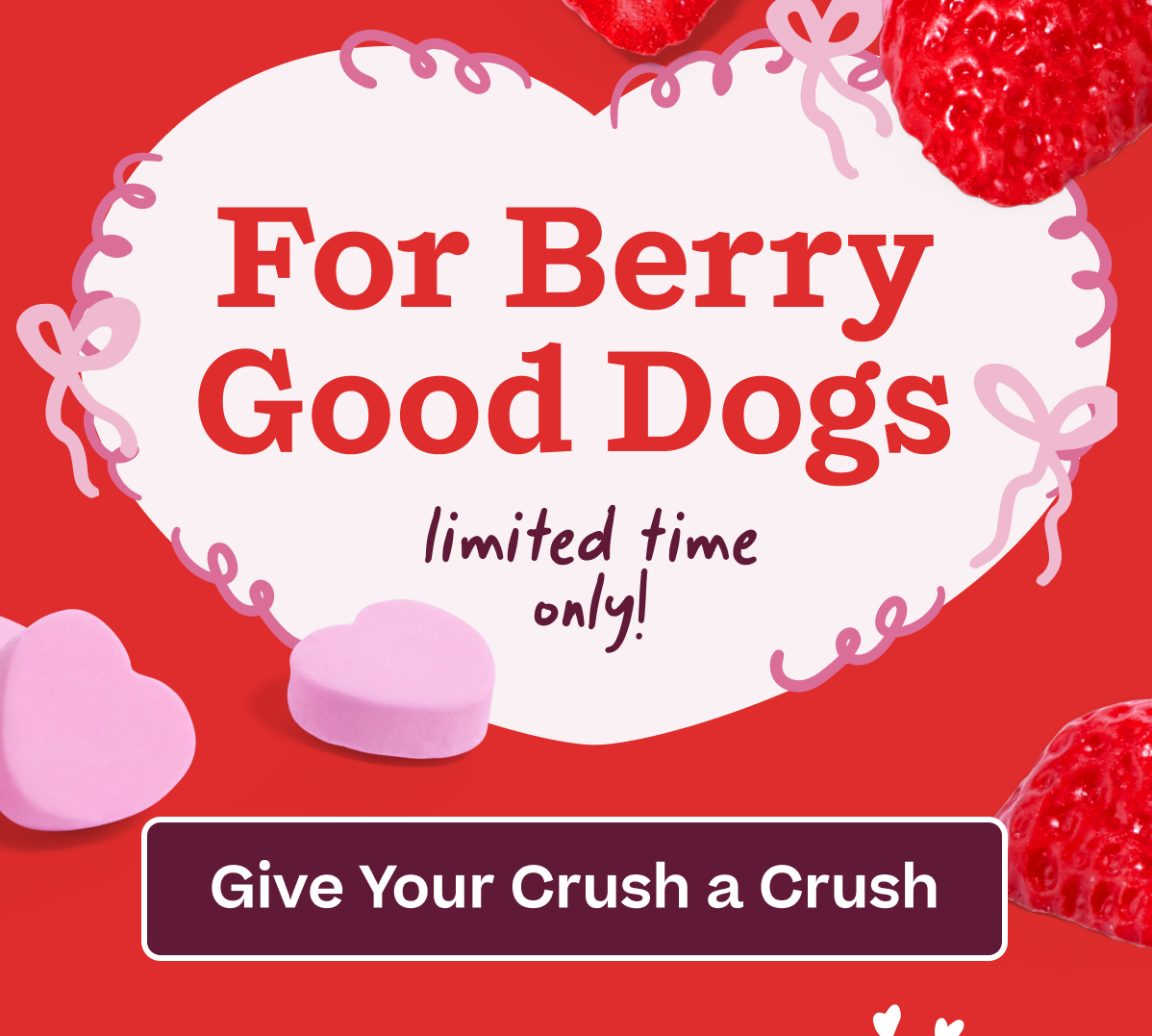 For Berry Good Dogs limited time only! Shop Berry Crush Mix