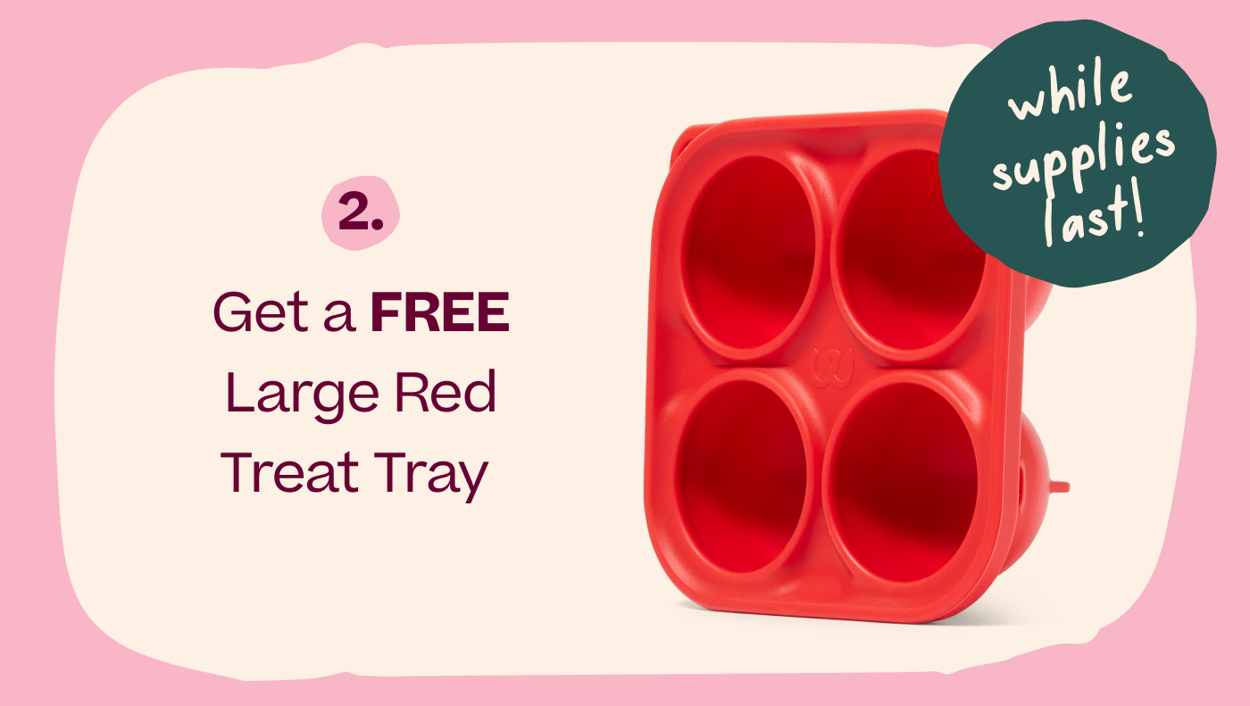 2. Get a free Large Red Treat Tray 
