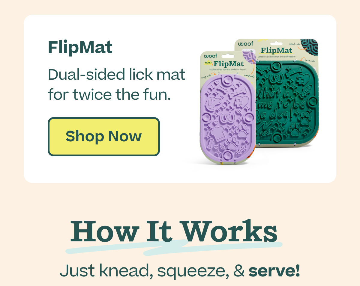 FlipMat: dual-sided lick mat for twice the fun | Shop Now