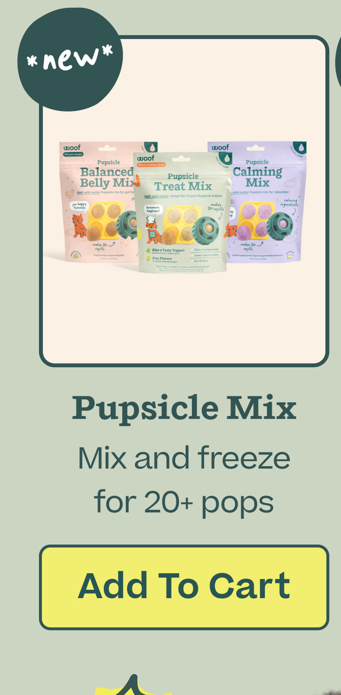 Pupsicle Mix: Mix and freeze for 20+ pops