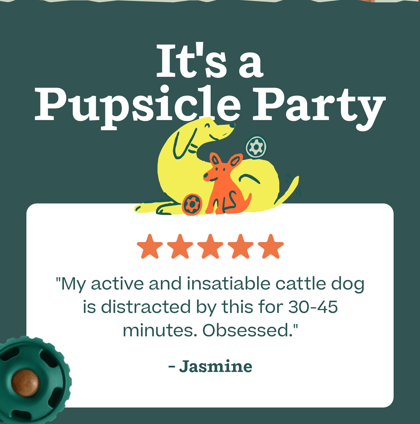 It's a Pupsicle Party  |  "My active and insatiable cattle dog is distracted by this for 30-45 minutes. Obsessed." - Jasmine