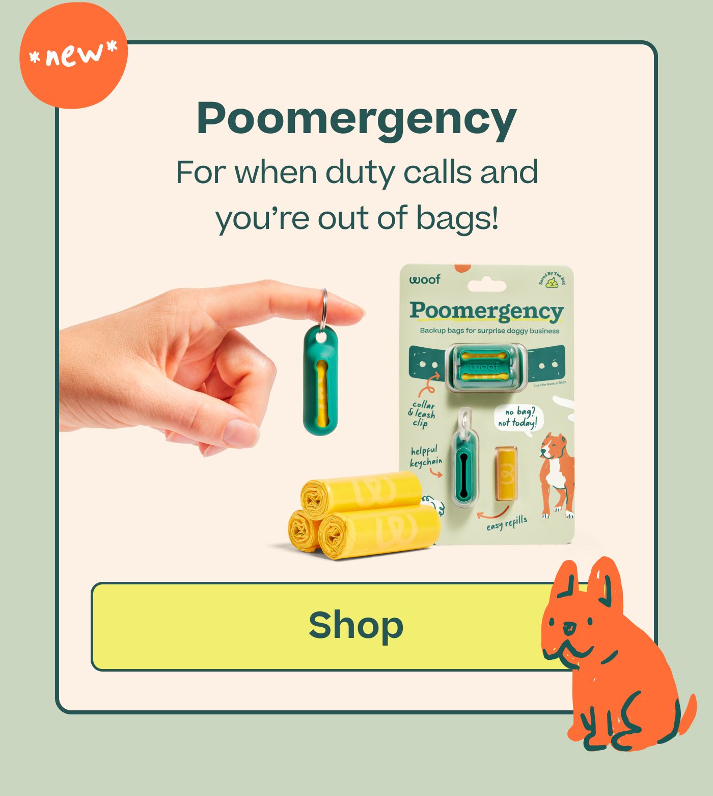 *New* Poomergency. For when duty calls and you're out of bags!  |  Shop 
