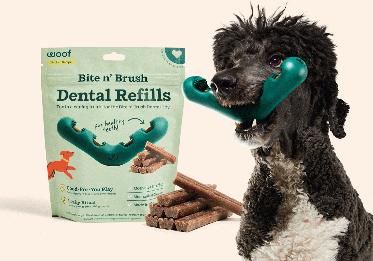 Woof | Bite n' Brush