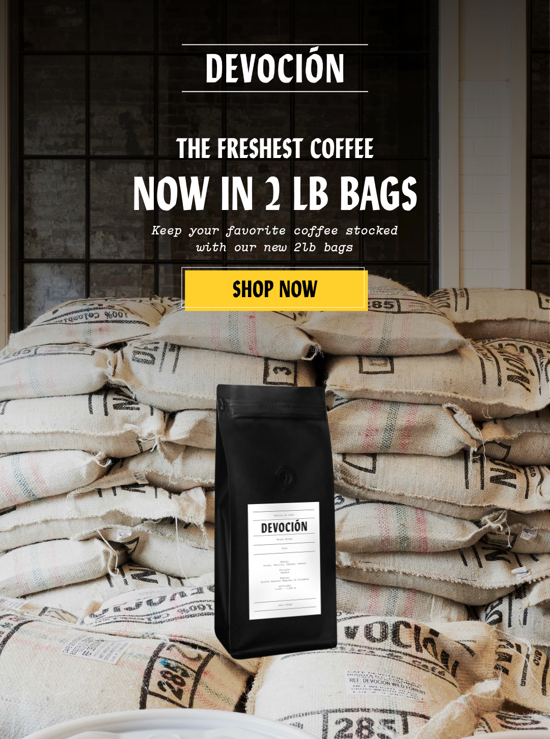 The Freshest Coffee Now Bigger