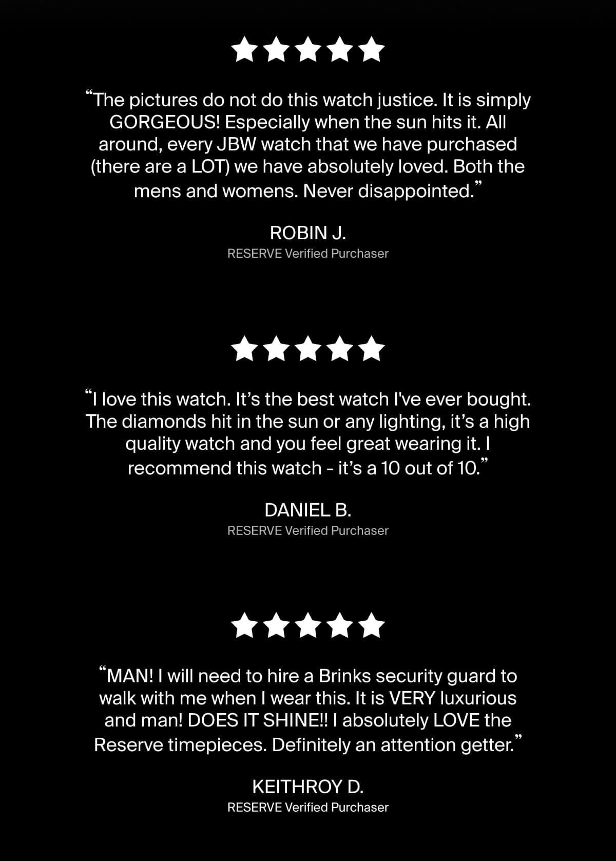 5 Star Reviews