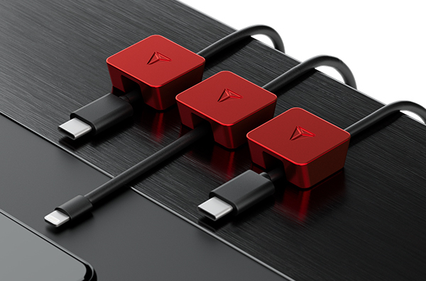 Full suite of modular desk accessories