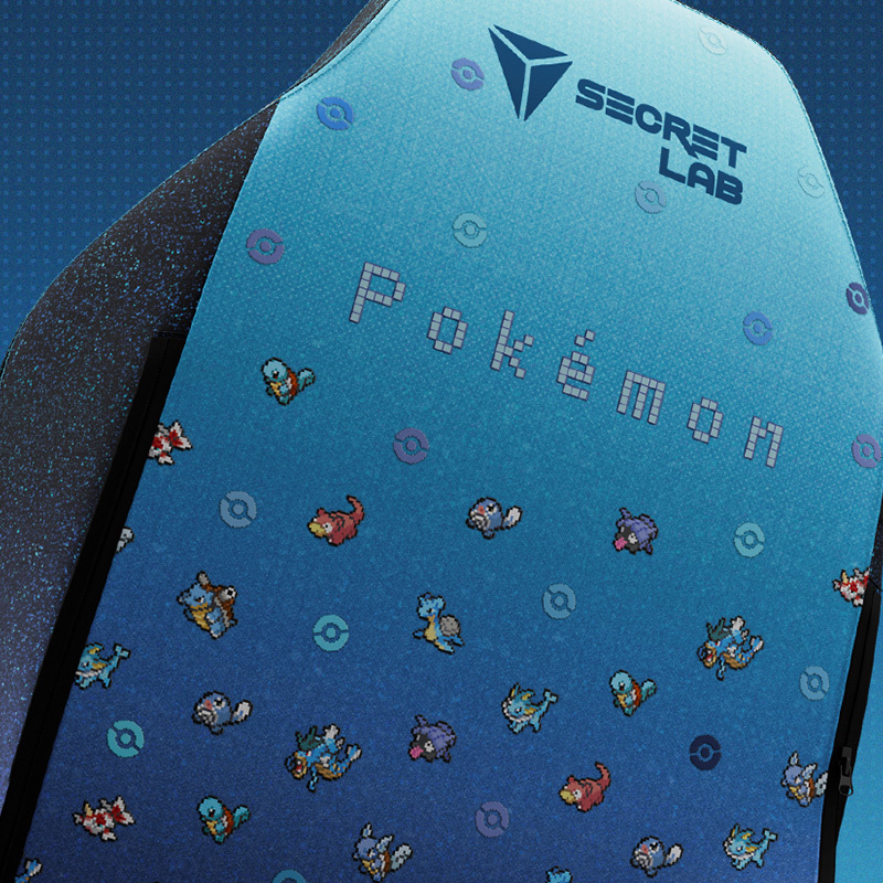 Secretlab SKINS Water-Type Pokémon Pixel Art Collection