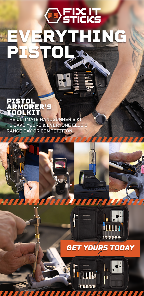 Everything Pistol | Pistol Armorer's Toolkit | The ultimate handgunner's kit to save yours and everyone else's range day or competition | Get Yours Today