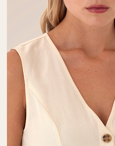 Kimora Breezy Linen Vest