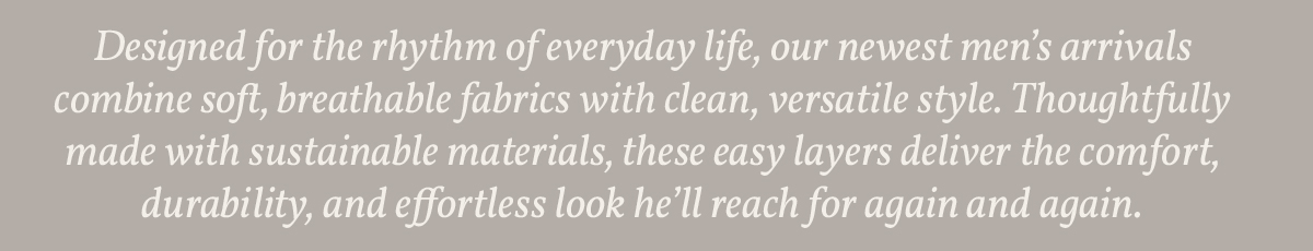 Shop Men's New Arrivals