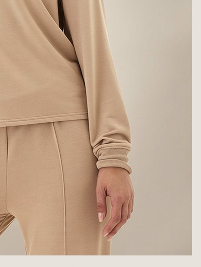 Eleanor Modal Terry Collared Top