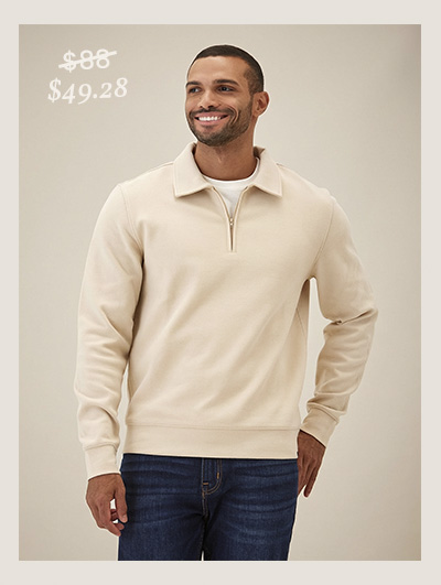 Briggs Knit Jacquard 1/4 Zip Pullover