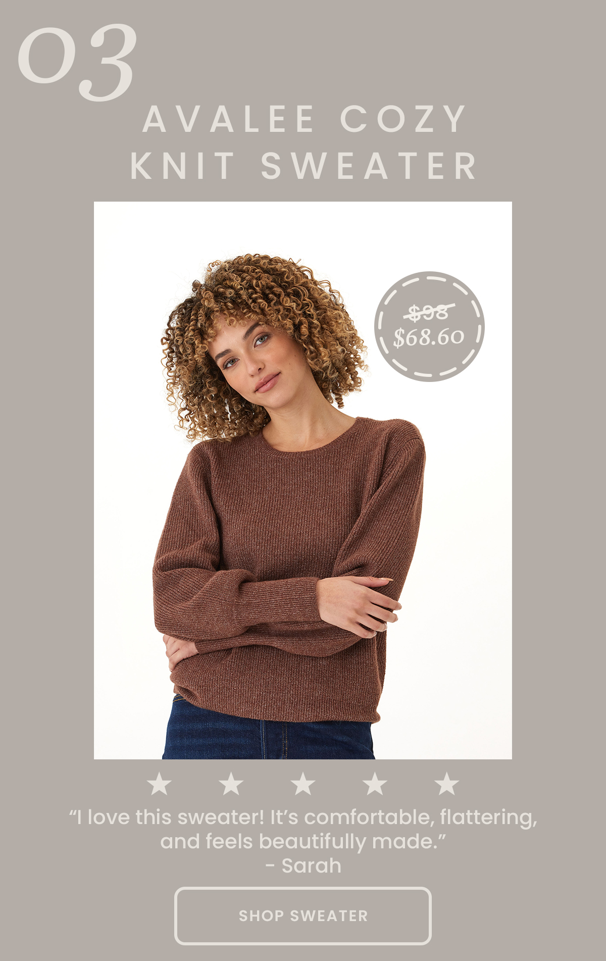 Avalee Cozy Solid Knit Sweater