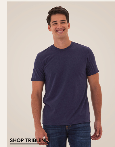 Triblend Crew Neck Tee