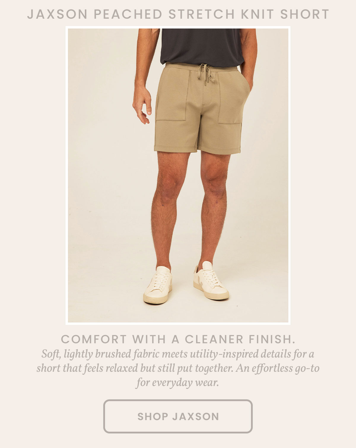 Jaxson Peached Stretch Knit Short