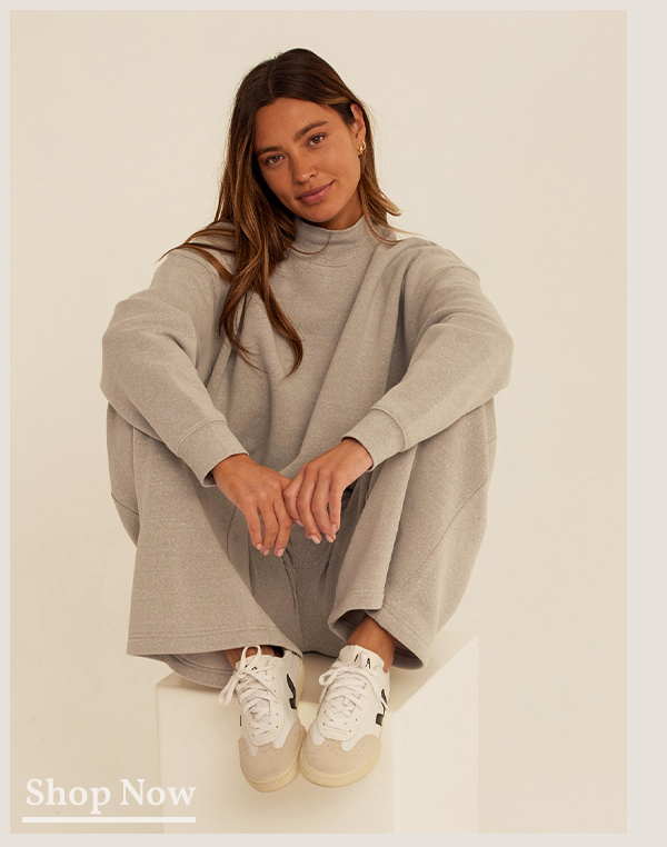 Karlie Triblend Fleece Mock Neck Pullover