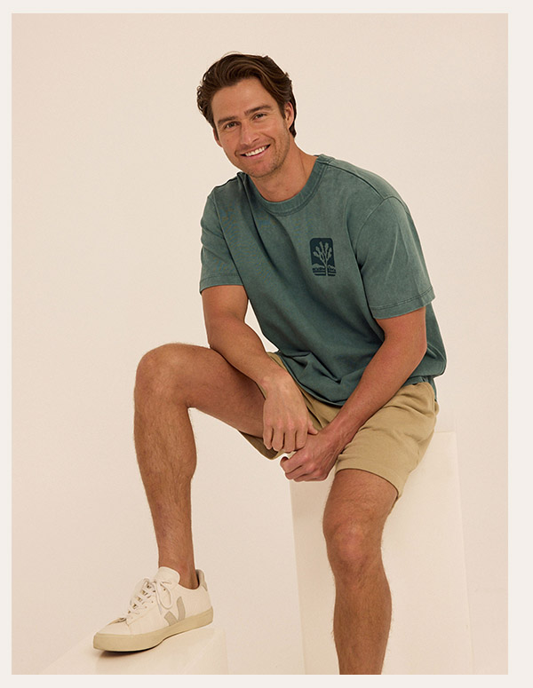 Mineral Wash Relaxed Fit Graphic Tee