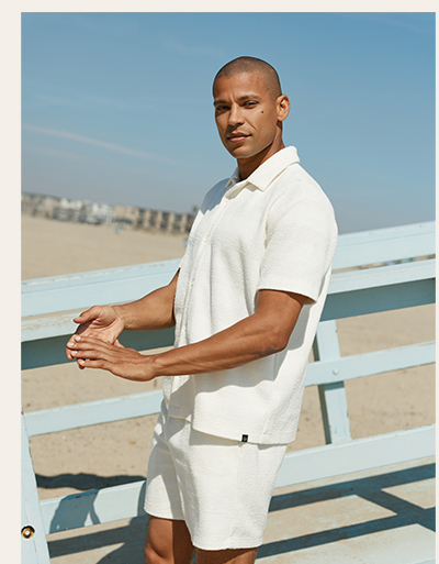 Archer Jacquard Textured Stripe Button-Down Pocket Shirt