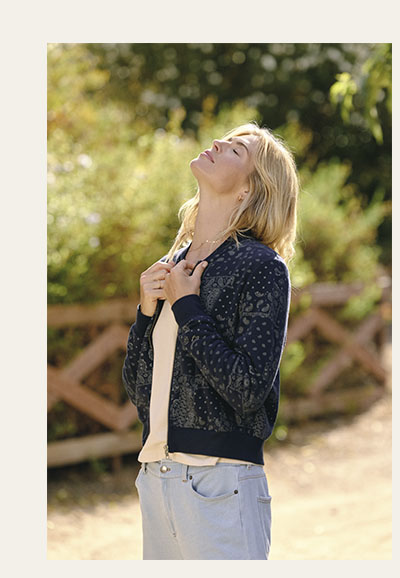 Maida Classic Paisley Print Fleece Jacket