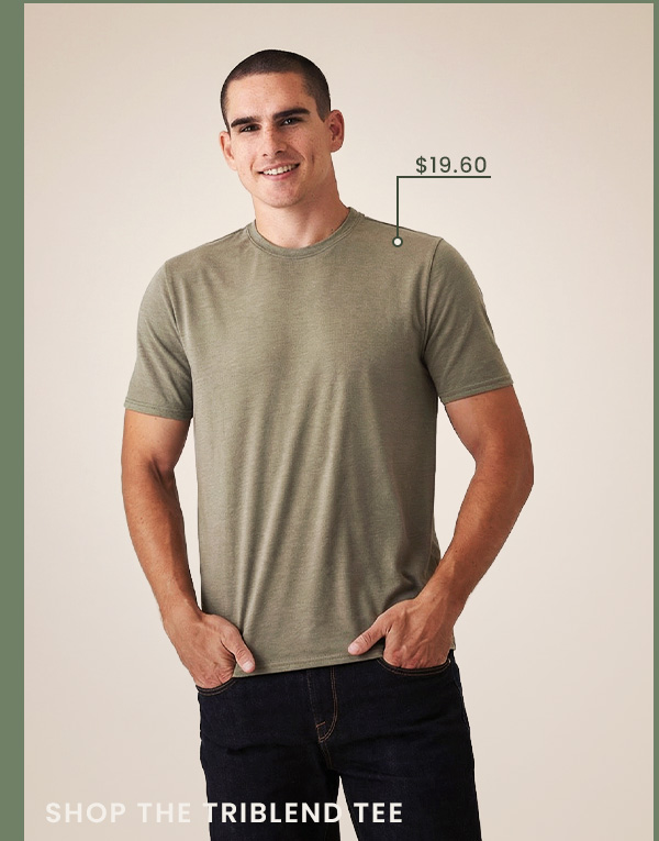 Triblend Crew Neck Tee