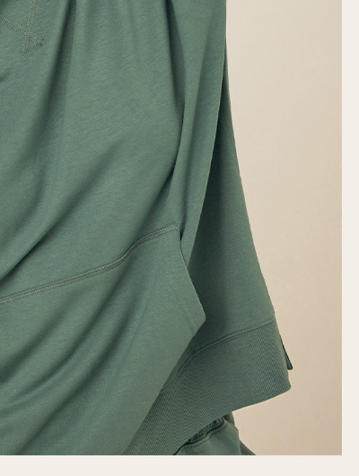 Sylvie Modal Terry Oversized Pullover Hoodie