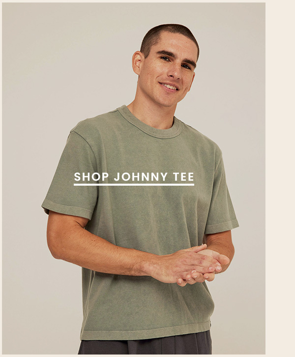 Johnny Relaxed Fit Mineral Wash Jersey Tee