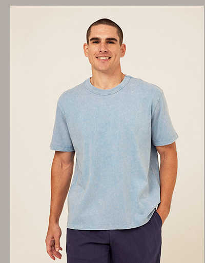 Johnny Relaxed Fit Mineral Wash Jersey Tee