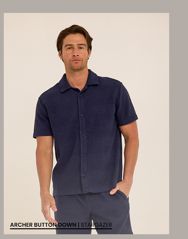 Archer Jacquard Textured Stripe Button-Down Pocket Shirt