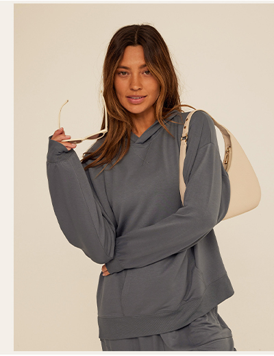 Sylvie Modal Terry Oversized Pullover Hoodie