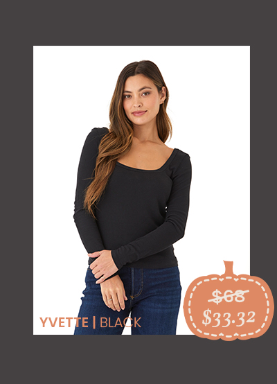 Yvette Feather Rib Square Top