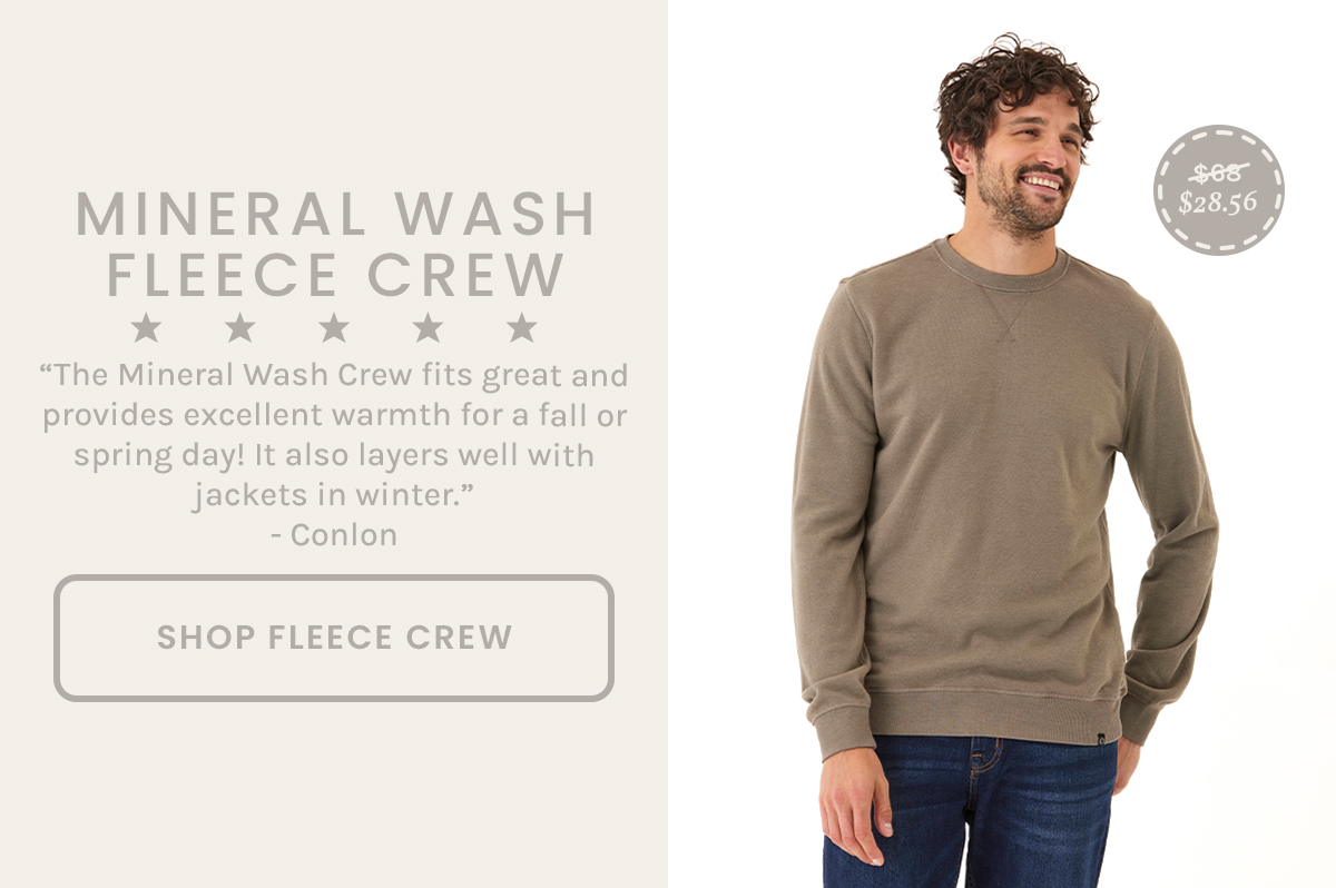 Mineral Wash Fleece Crew