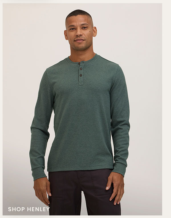 Elias Brushed Jacquard Long Sleeve Henley