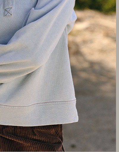Grace Denim Terry Pullover