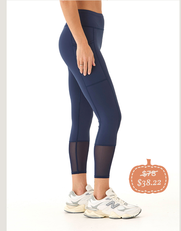 Katalina High Rise Performance Mesh Panel 7/8 Legging