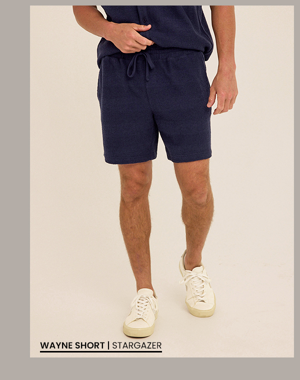 Wayne Jacquard Stripe Knit Short