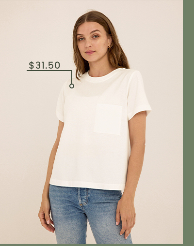 Beth Organic Cotton Pocket Tee